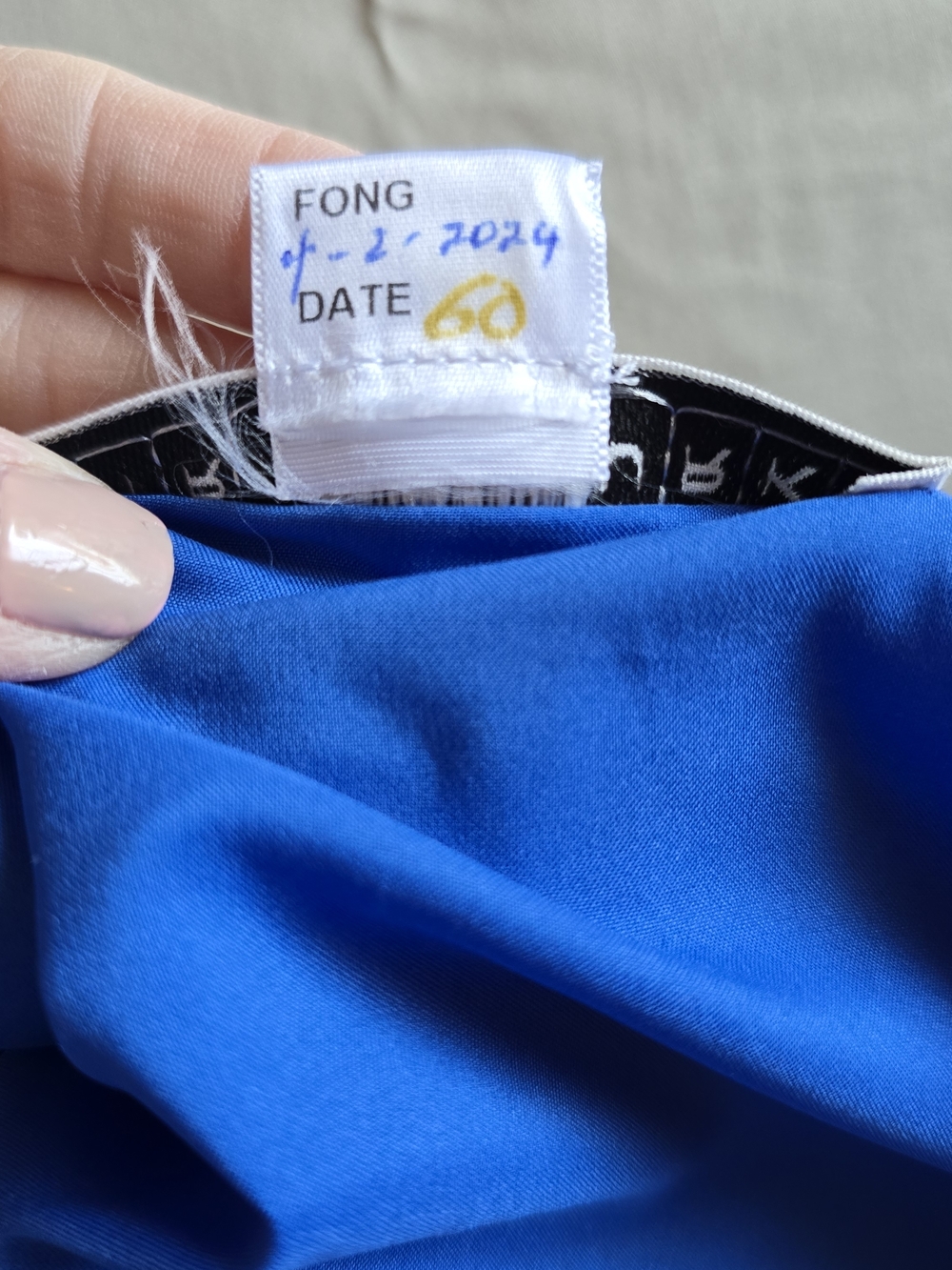 Trina Turk Royal Blue Dress Size Medium Sample - Picture 8 of 10